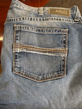 Ariat Light Blue Distressed Back Pocket Jeans
